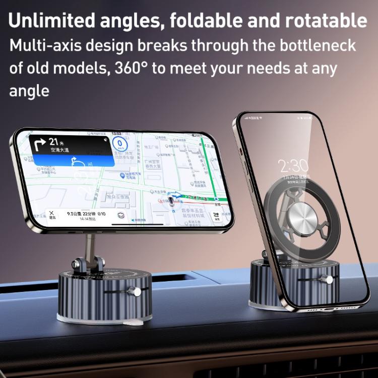 BDK101 Vacuum Adsorption Magnetic Folding Car Phone Holder, BDK101