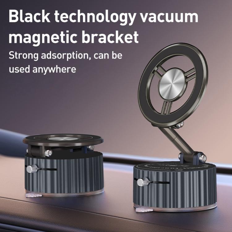 BDK102 Vacuum Adsorption Magnetic Folding Car Phone Holder, BDK102