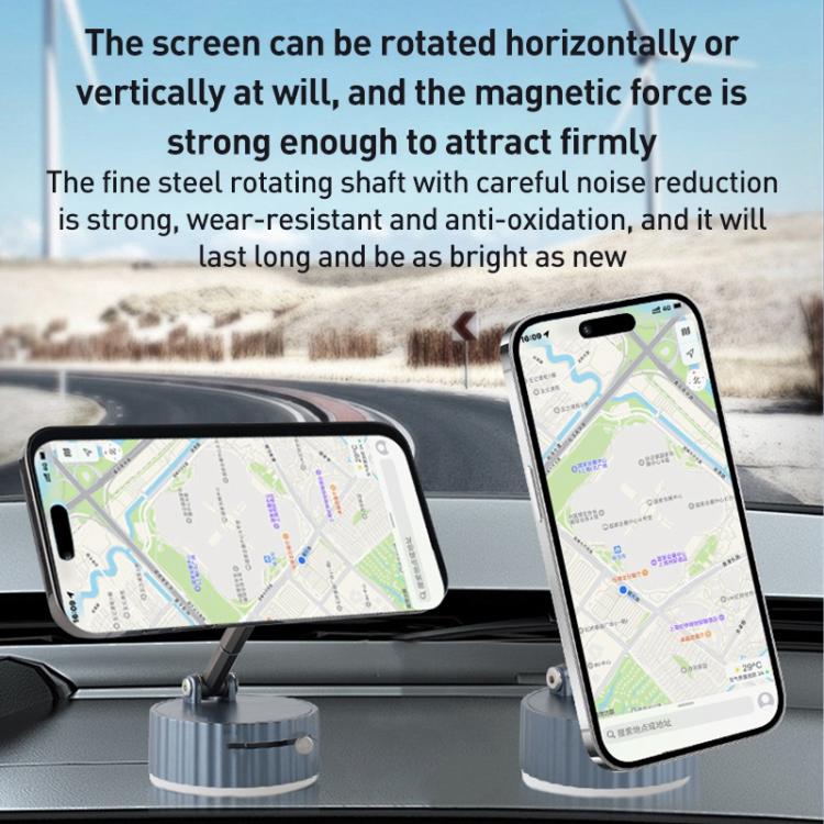 BDK104 Vacuum Adsorption Magnetic Folding Car Phone Holder, BDK104