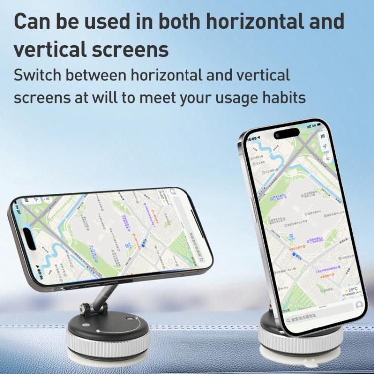 XZK101 Folding Vacuum Adsorption Magnetic Car Phone Holder, XZK101