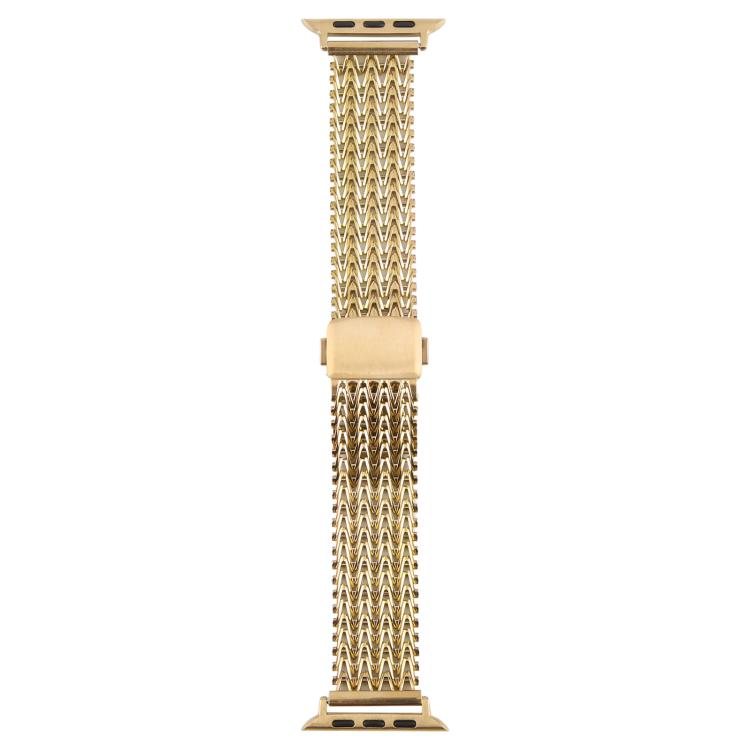 Magnetic Snap Clasp Steel Mesh Metal Watch Band