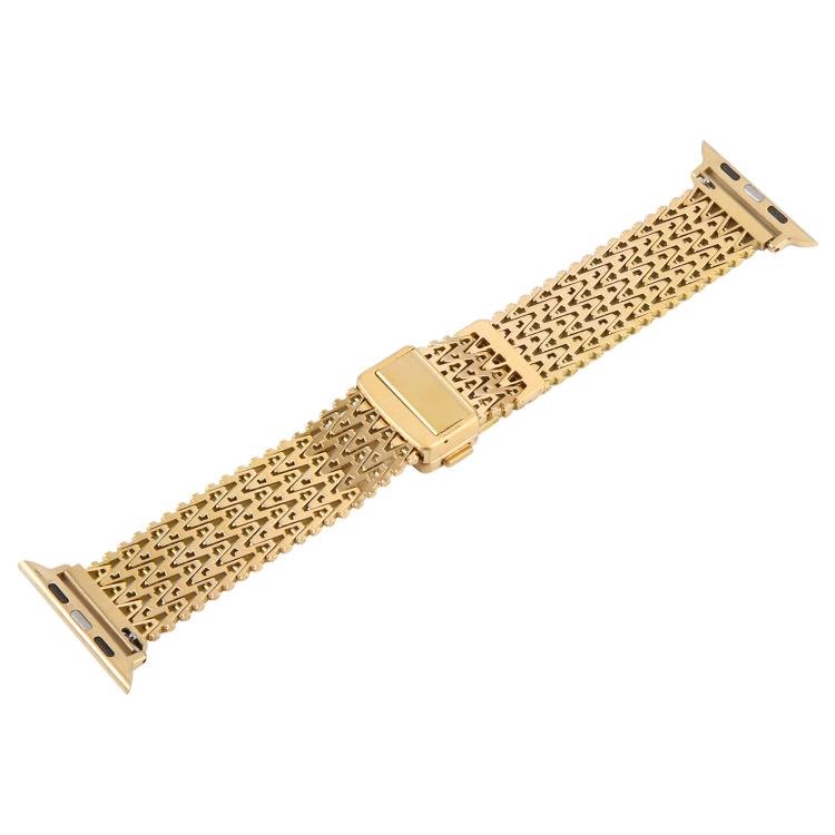 Magnetic Snap Clasp Steel Mesh Metal Watch Band