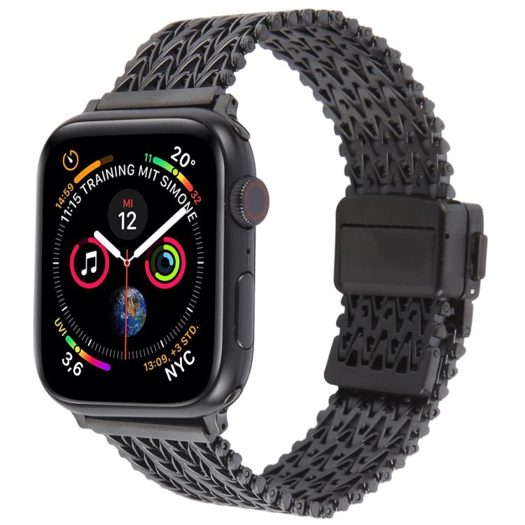 Magnetic Snap Clasp Steel Mesh Metal Watch Band