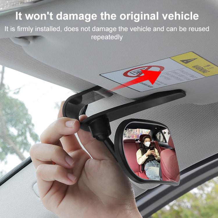 Car Adhesive Type Wide-angle Rearview Auxiliary Mirror, Adhesive Type