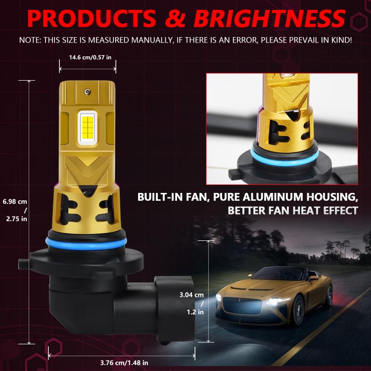 1 Pair 35W 3500LM 6500K Car LED Headlight Bulb