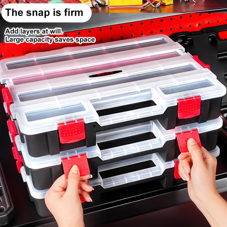 Hardware Parts Portable Multi-functional Compartment Storage Box, 38x29.5xcm