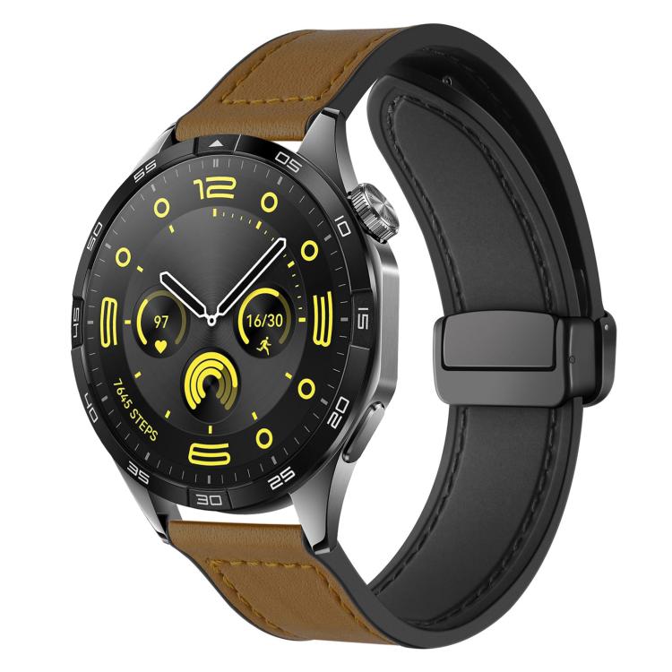 xDfind Crazy Horse Pattern Silicone Skin Magnetic Buckle Watch Band