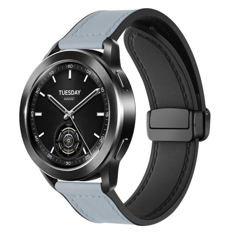 xDfind Crazy Horse Pattern Silicone Skin Magnetic Buckle Watch Band