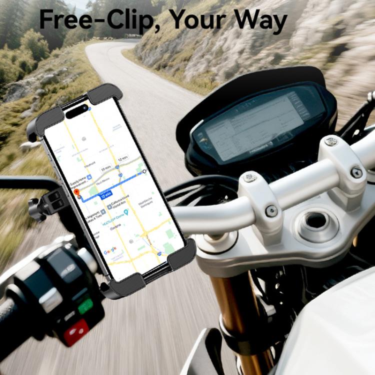 USAMS ZJ082 360-degree Universal Ball Motocycle Cycling Phone Holder, ZJ082