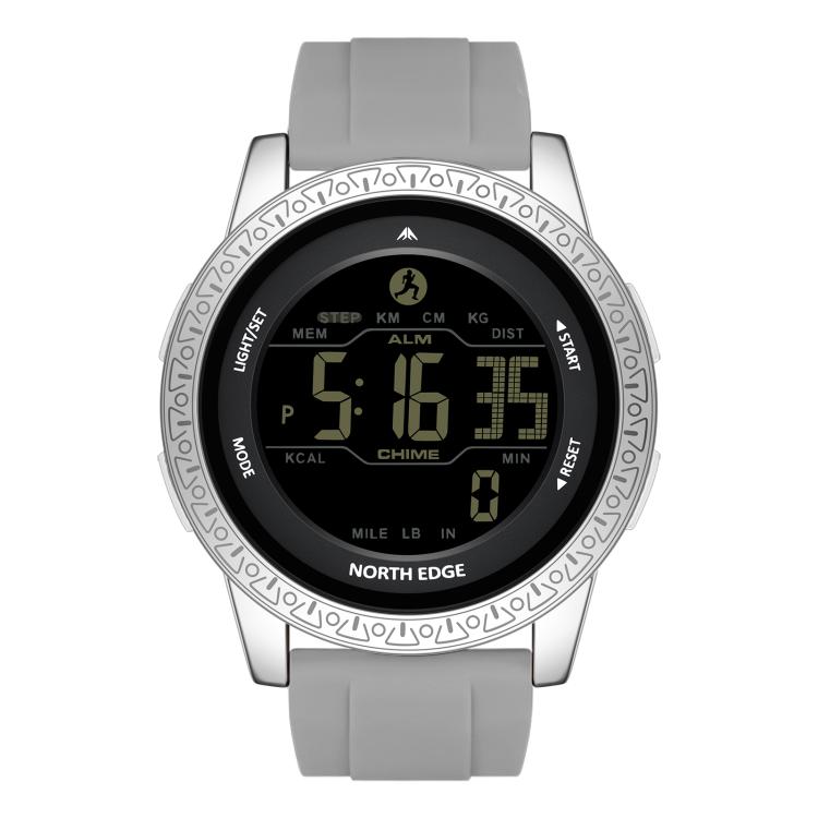 NORTH EDGE APOLLO Outdoor Waterproof Men Multi-Function Silicone Strap Smart Sports Watch