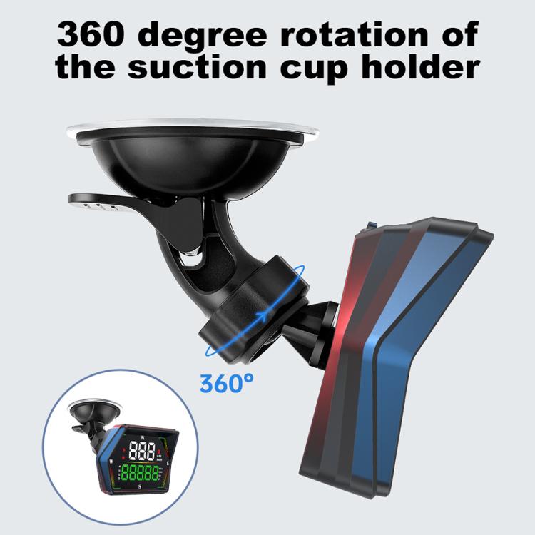 G21 Car HD Display GPS Speedometer Car OBD Meter Display Head-Up Display with Suction Cup Holder, G21