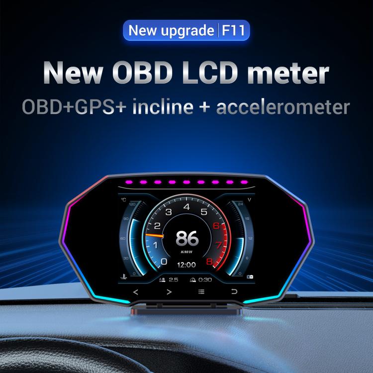 F11 Upgraded Version Multi-functional LCD HD OBD2 GPS Display, F11 Upgraded Version