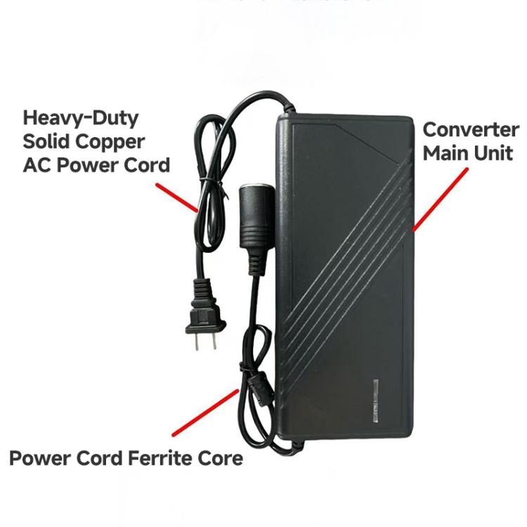 220V to 12V 20A Car to Home Converter Dedicated Inverter for Car Refrigerator, EU Plug, UK Plug, US Plug