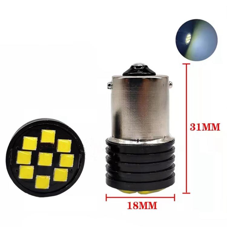 4pcs 3030-9SMD Car High-brightness Decoding Reversing Lamp Brake Light, 3030-9SMD