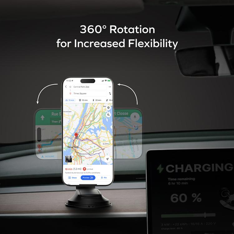 Momax CM38Q22 1-Move Q.Mag 25W Magnetic Wireless Fast Charging Car Mount, CM38Q22