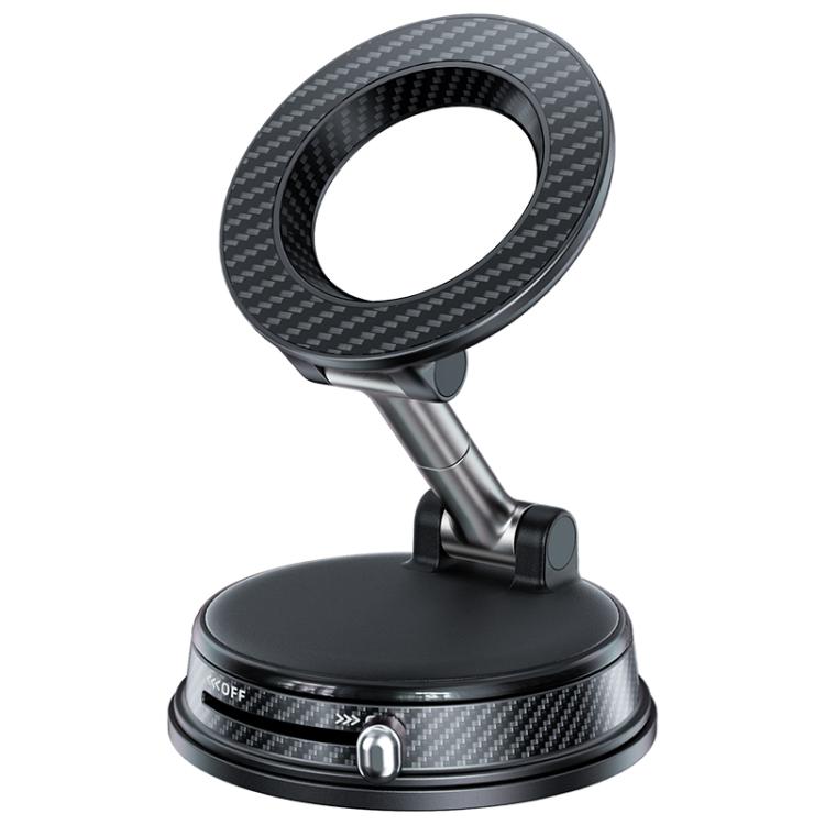 A13 Foldable Vacuum Strong Magnetic Car Phone Holder, A13 (Black), A13 (Orange), A13 (Silver)