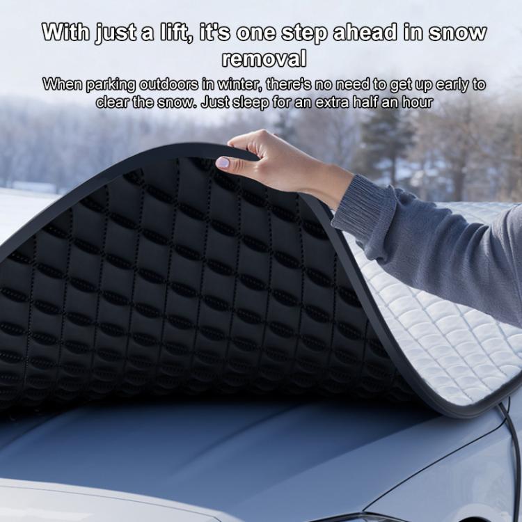 SUITU ST-4019 Car Aluminized Film Anti-Frost Snow and UV Protection Half Car Cover, Universal SUV Model, Universal Thickened SUV Model, Universal Hatchback, Universal Sedan, Universal Thickened Sedan