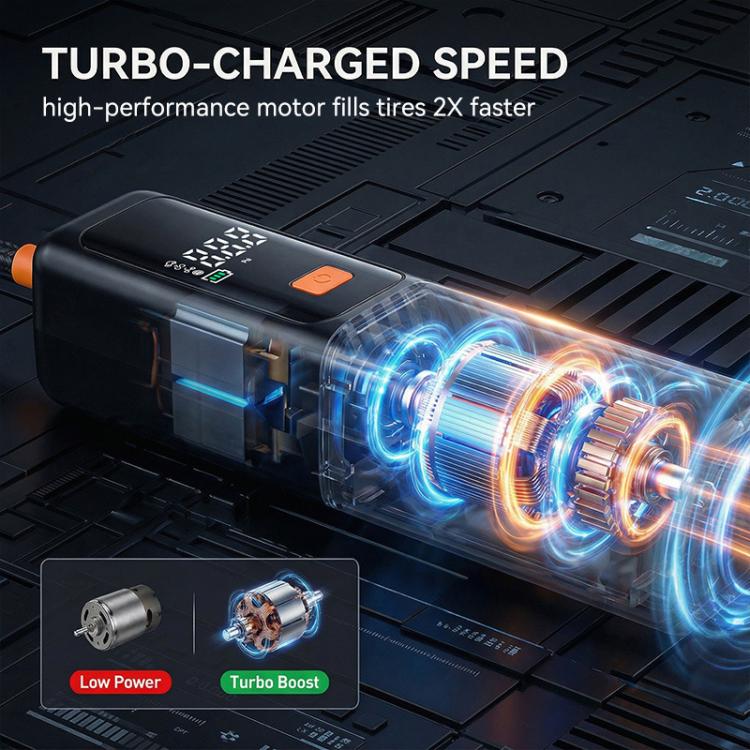 SUITU ST-5543 Car Wireless Digital Display Air Pump Electric Tire Inflator, 4000mAh, 4500mAh