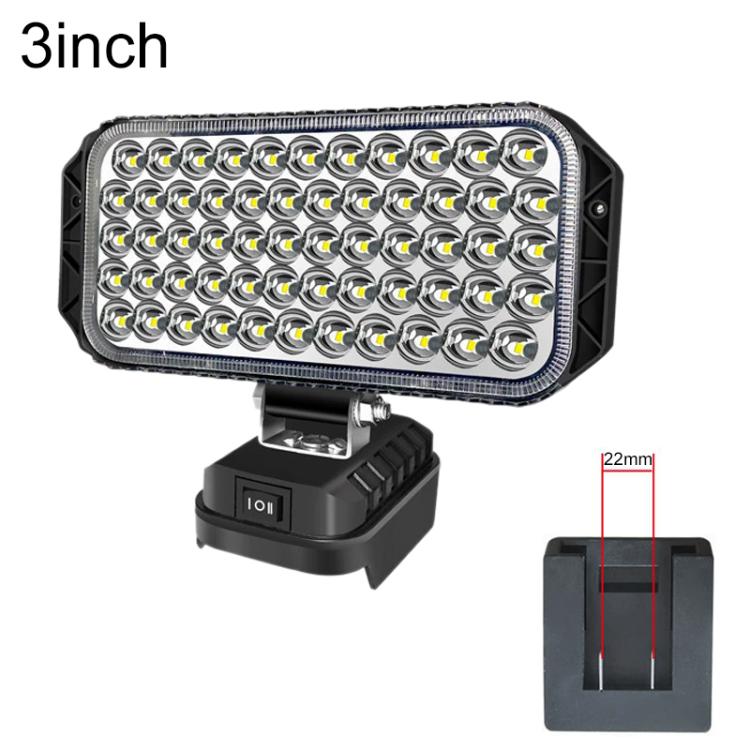 Dual USB LED Emergency Work Light, For Dayi Battery Slot, 3 inch Round High Beam, 4 inch Square High Beam, 5 inch Square High and Low Beam, 8 inch Square High and Low Beam, 10 inch Square High and Low Beam