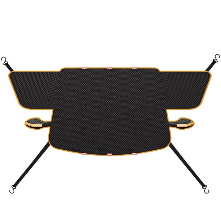 SUITU ST-3960 Universal Car Oxford Fabric Snow and Sun Protection Magnetic Front Windshield Half Cover