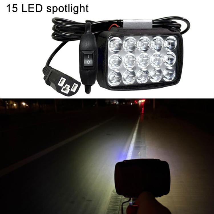 DC12-85V Motorcycle High-intensity LED Spotlight, Ultra-bright 15 LEDs + Screw, 15 LEDs + Screw + Switch + Clamp + 2.5m Plug, Ultra-bright 30 LEDs + Screw, 30 LEDs + Screw + Switch + Clamp + 2.5m Plug, Ultra-bright 36 LEDs + Screw                      ...