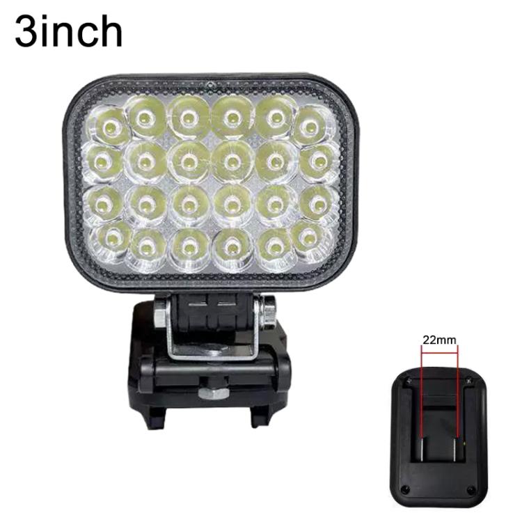 Outdoor Portable Dual USB LED Emergency Work Light, For Dayi Battery Slot, 3 inch Square High Beam, 4 inch Square High and Low Beam, 5 inch Square High and Low Beam, 8 inch Square High and Low Beam
