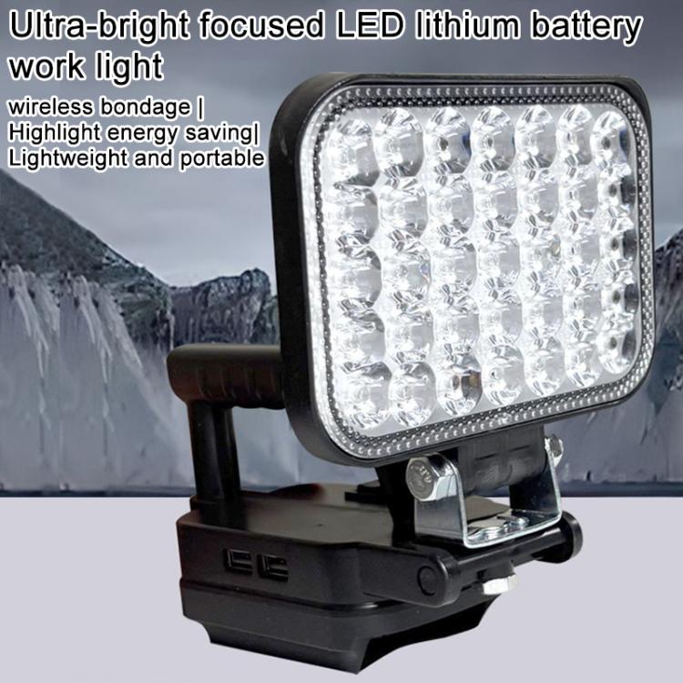 Outdoor Portable Dual USB LED Emergency Work Light, For Dayi Battery Slot, 3 inch Square High Beam, 4 inch Square High and Low Beam, 5 inch Square High and Low Beam, 8 inch Square High and Low Beam