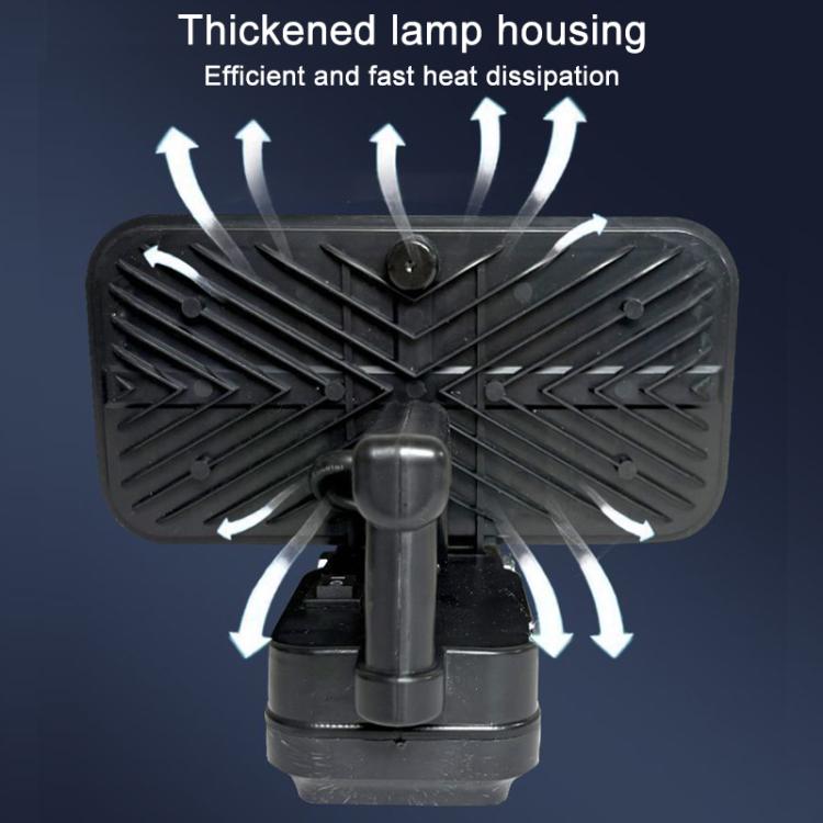 Outdoor Portable Dual USB LED Emergency Work Light, For Dayi Battery Slot, 3 inch Square High Beam, 4 inch Square High and Low Beam, 5 inch Square High and Low Beam, 8 inch Square High and Low Beam