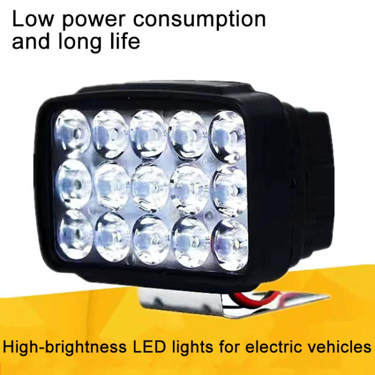 DC 12V-80V LED Super Bright Headlight Beam Driving Light for Electric Vehicle, Tractor, ATV/UTV, 15-LEDs Single Light, 3 inch 18-LEDs Single Light, 4 inch 30-LEDs High Low Light, 5 inch 48-LEDs High Low Light, 7 inch 57-LEDs High Low Light             ...