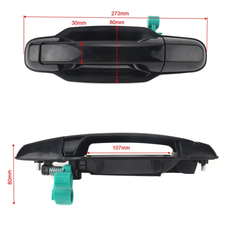 2 PCS Car Rear Door Outside Handle 83650-3E010+83660-3E010 for KIA Sorento 2003-2006, Rear Door