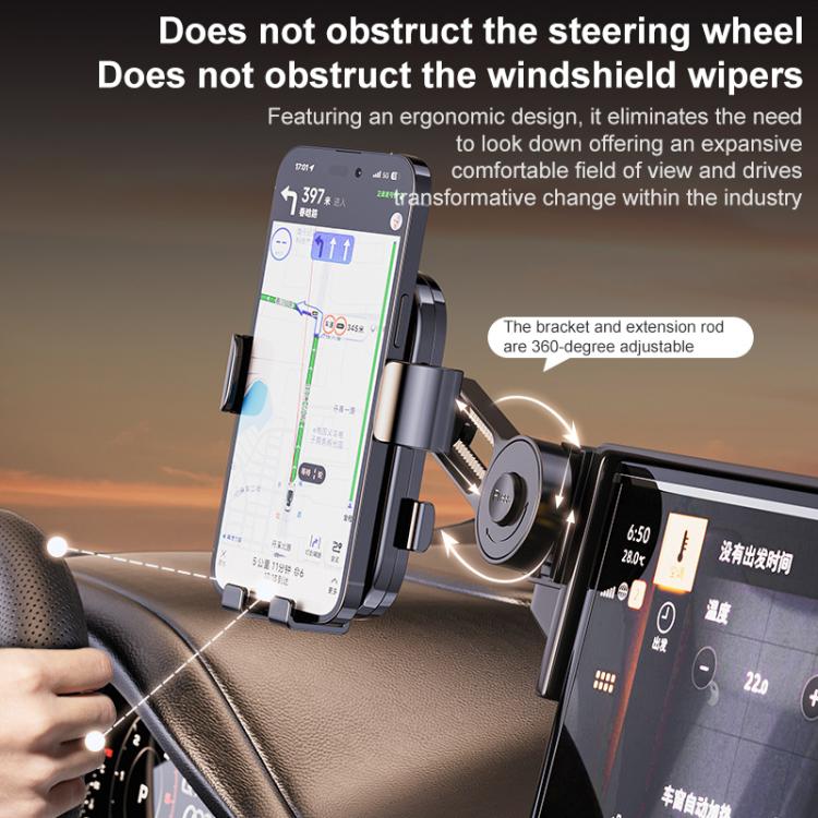 Car Screen Phone Holder Mount with Extension Arm, For Toyota Sienna 2021-2026 12.3 inch, For Toyota Sienna 2021-2023 8 inch, For Toyota Sienna 2024 10.25 inch, For Toyota BZ4 2022 / BZ4X 12.3/8 inch, For Toyota Bozhi BZ3X 2025 14.6 inch                ...