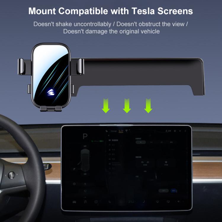 Car Screen Phone Holder Mount with Extension Arm, For Tesla Model 3 19-22 / Model Y 21-24 15 inch, For Tesla Model 3 / Model Y 23-25 15.4 inch, For Tesla Model X / Model S 23-24 17 inch