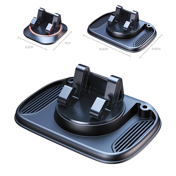Car 3 in 1 Anti-Slip Storage Rotating Parking Number Plate Dashboard Phone Holder