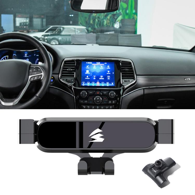 Car Air Vent Metal Gravity Phone Holder Mount, For Jeep Grand Commander 2018-2022, For Jeep Cherokee 2016-2017, For Jeep Wrangler 2011-2018, For Jeep Wrangler 2019-2022, For Jeep Grand Cherokee 2014-2020, For Jeep Grand Cherokee 2021                   ...