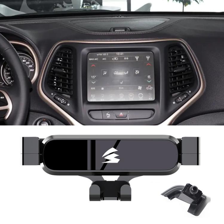 Car Air Vent Metal Gravity Phone Holder Mount, For Jeep Grand Commander 2018-2022, For Jeep Cherokee 2016-2017, For Jeep Wrangler 2011-2018, For Jeep Wrangler 2019-2022, For Jeep Grand Cherokee 2014-2020, For Jeep Grand Cherokee 2021                   ...