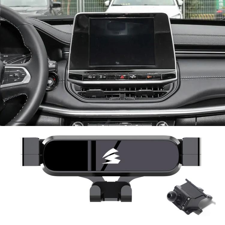 Car Air Vent Metal Gravity Phone Holder Mount, For Jeep Grand Commander 2018-2022, For Jeep Cherokee 2016-2017, For Jeep Wrangler 2011-2018, For Jeep Wrangler 2019-2022, For Jeep Grand Cherokee 2014-2020, For Jeep Grand Cherokee 2021                   ...