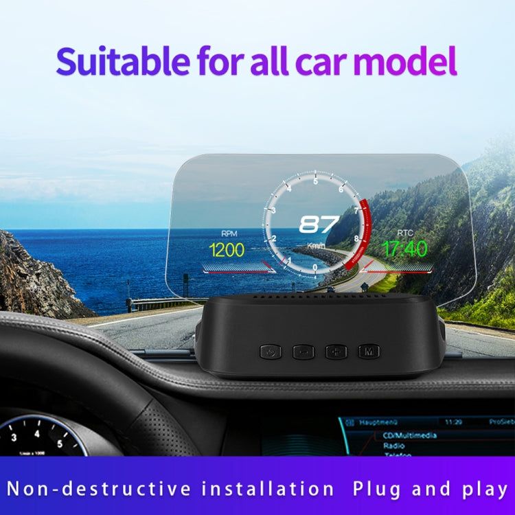 C2 Car HUD Head-up Display GPS Digital Meter Water Temperature / Voltage / Speed, C2