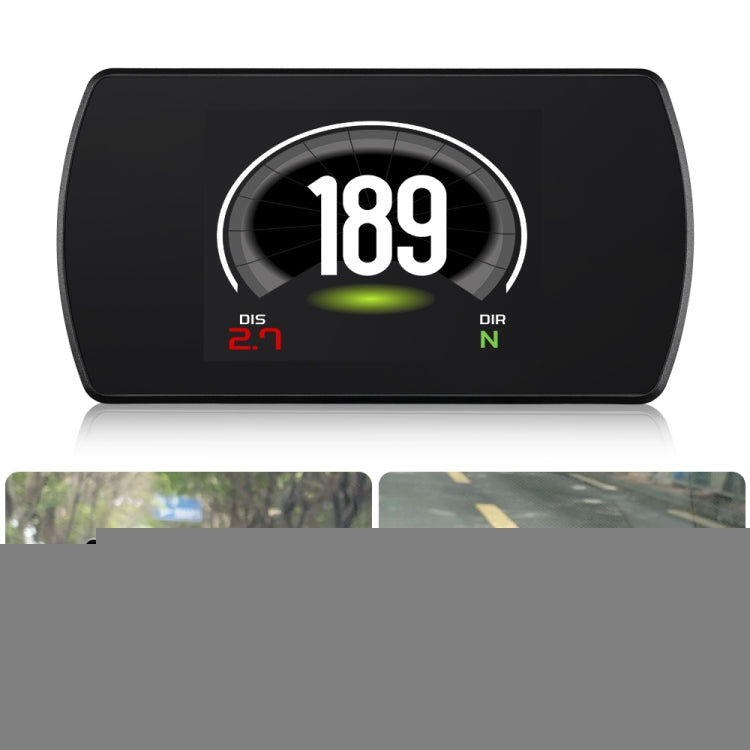 T800 Car HUD Head-up Display GPS Speed Display Speed / Voltage Alarm Altitude Display, T800