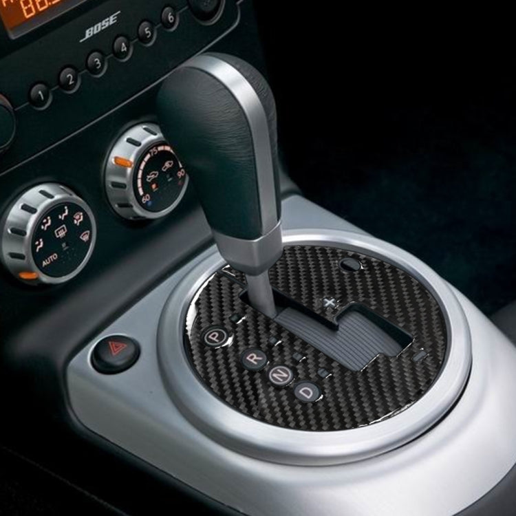 Car Carbon Fiber Gear Automatic Transmission Panel Decorative Sticker for Nissan 350z 2006-2009, Right Drive, Gear Automatic Transmission Panel, Right Drive