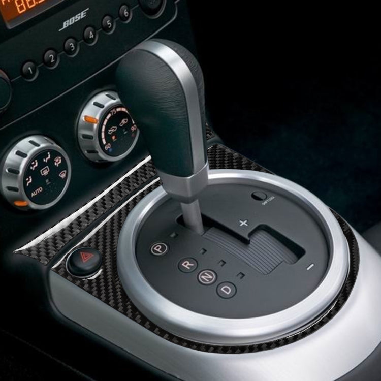Car Carbon Fiber Gears Panel Decorative Sticker for Nissan 350z 2006-2009, Right Drive, Gears Panel, Right Drive