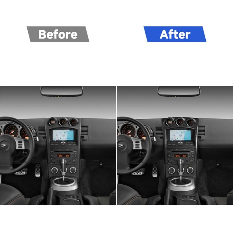 Car Carbon Fiber Radio Air Conditioning Console Decorative Sticker for Nissan 350z 2006-2009, Conditioning Console