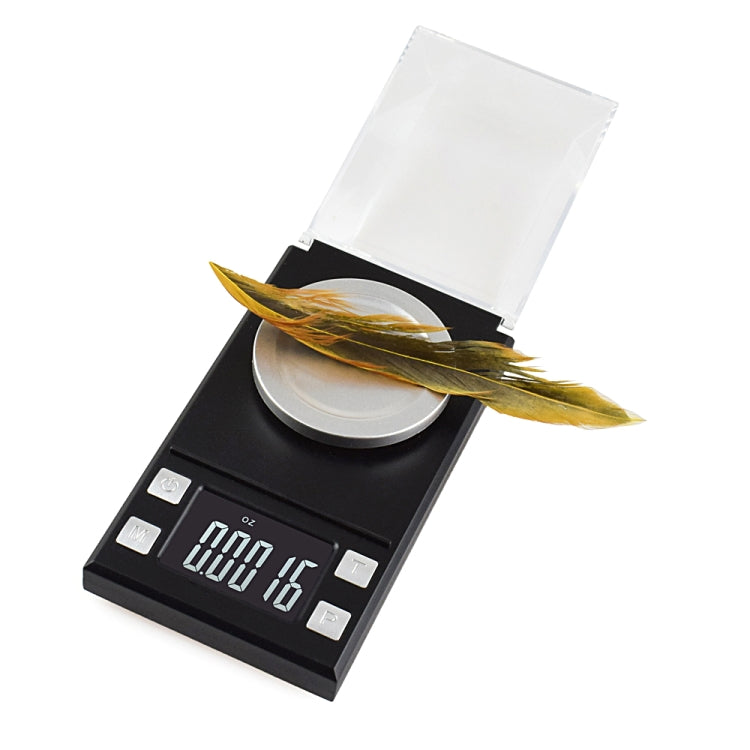 MH-8028 50g x 0.001g High Accuracy Digital Electronic Portable Jewelry Diamond Gem Carat Lab Weight Scale Balance Device with 1.6 inch LCD Screen, 50g/0.001g