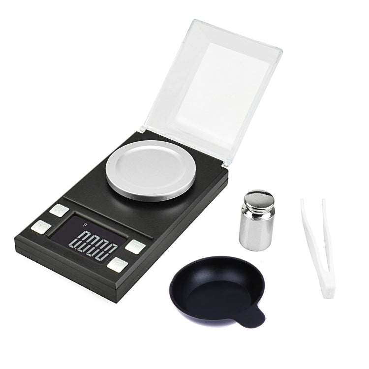 MH-8028 100g x 0.001g High Accuracy Digital Electronic Portable Jewelry Diamond Gem Carat Lab Weight Scale Balance Device with 1.6 inch LCD Screen, 100g/0.001g
