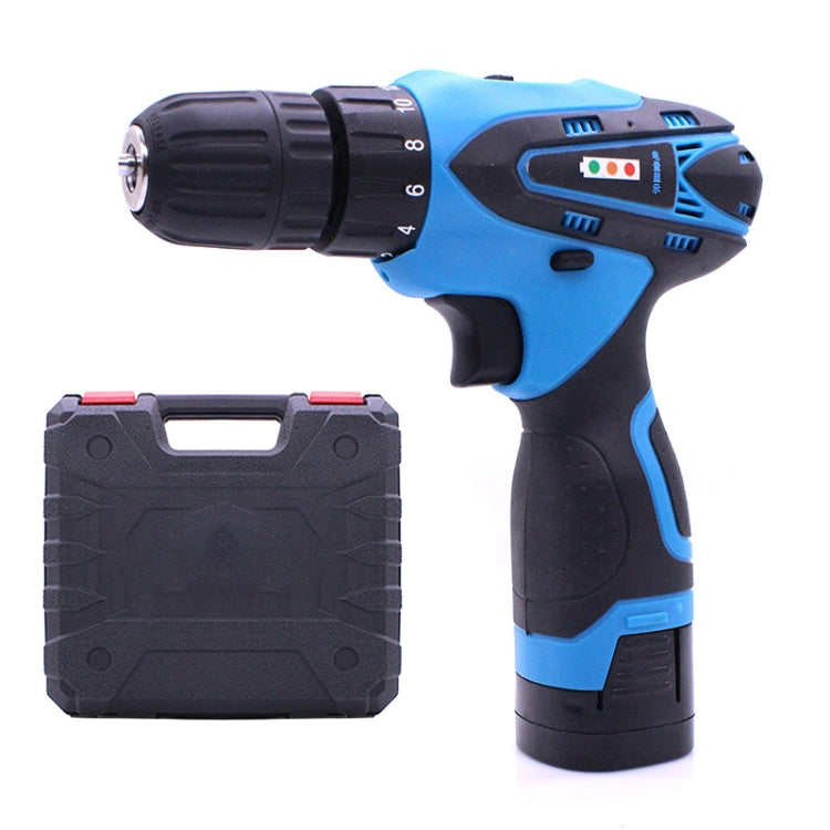 VOTO 16.8V Stepless Speed Regulation Rechargeable Hand Drill Set Electric Drill Power Tools with LED Light, AC 220V, US Plug, Random Color Delivery, 16.8V Dual Speed