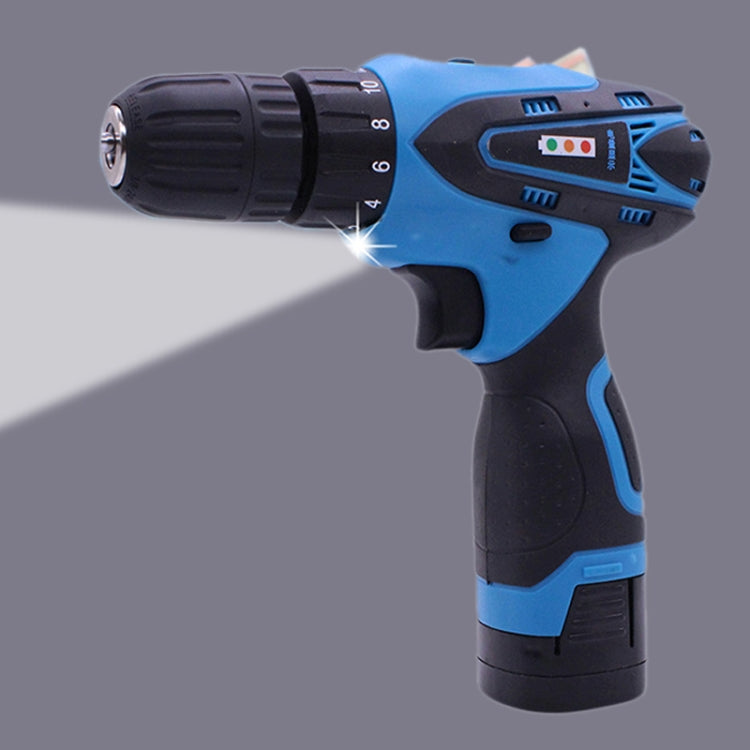 VOTO 16.8V Stepless Speed Regulation Rechargeable Hand Drill Set Electric Drill Power Tools with LED Light, AC 220V, US Plug, Random Color Delivery, 16.8V Dual Speed Paper Box Package