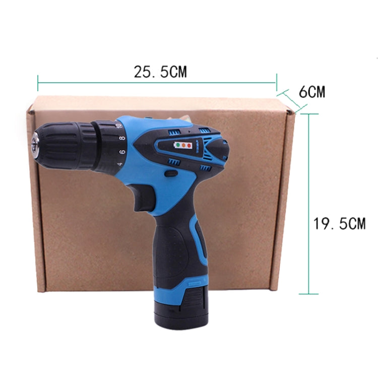 VOTO 16.8V Stepless Speed Regulation Rechargeable Hand Drill Set Electric Drill Power Tools with LED Light, AC 220V, US Plug, Random Color Delivery, 16.8V Dual Speed Paper Box Package