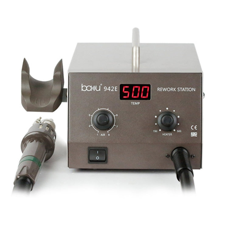 BAKU BA-942E 220V Digital Display Adjustable Temperature Hot Air Gun Desoldering Station Set, EU Plug, BA-942E