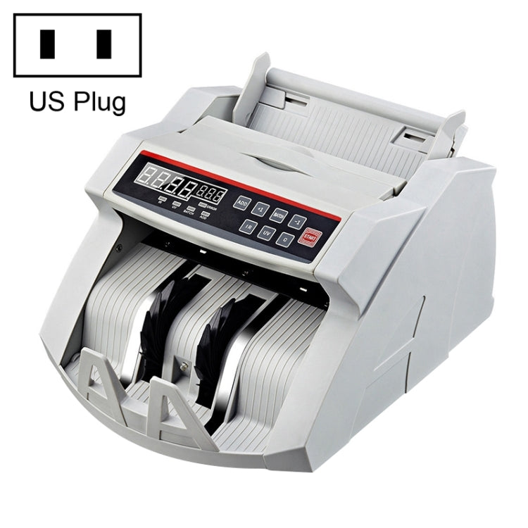 2108UV/IR 110V Portable Multi-Currency Money Counter, Specification: US Plug, 110V US Plug