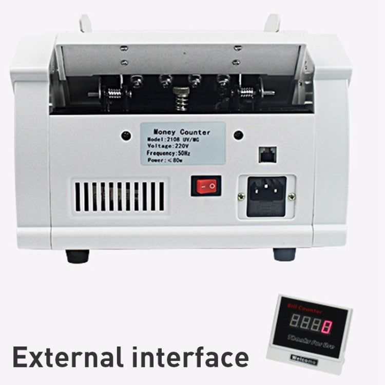 2108 UVMGIR Multi-Currency Multifunctional Money Counter, Specifications:AU Plug, AU Plug