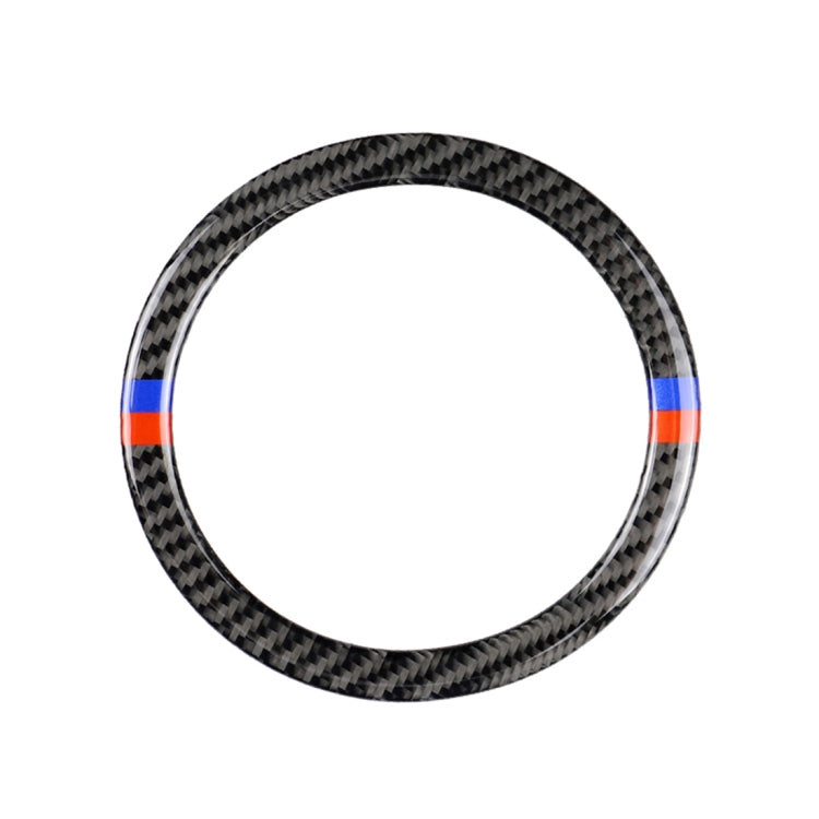Red Blue Color Car Steering Wheel R Chassis Carbon Fiber Decorative Sticker for BMW MINI R55 / R56 / Countryman R60 / Paceman R61, For BMW MINI R55 (Red Blue Color)